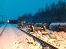 У Росії перевернувся потяг з гаубицями