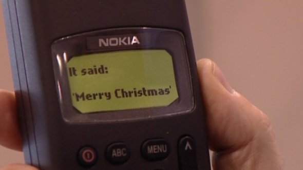 Первое SMS-сообщения "Счастливого Рождества" отправили с компьютера.