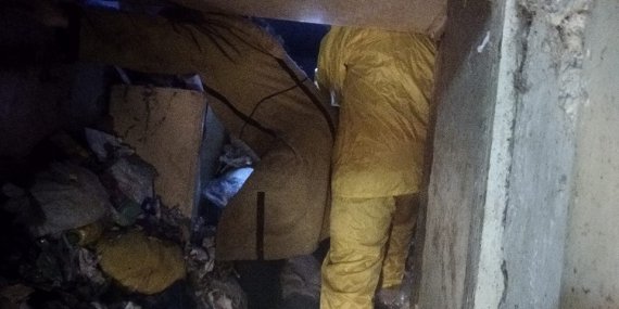 В Киеве обнаружили труп пожилой женщины. Тело было в заваленной мусором квартире