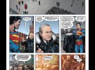 За сюжетом коміксу Супермен прибуває в Росію, а там він зустрічається з Путіним.