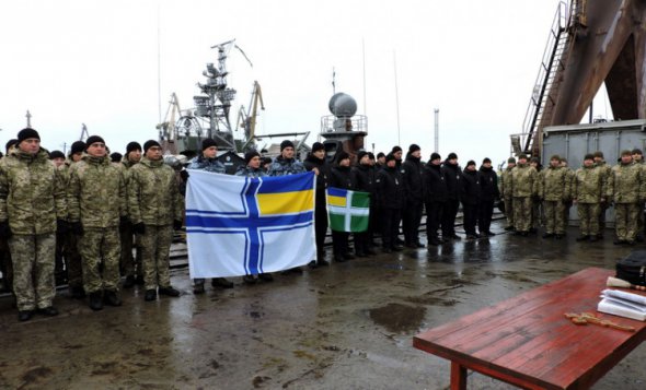 Військові влаштували акцію підтримки полонених українськх моряків