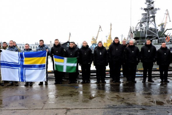 Військові влаштували акцію підтримки полонених українськх моряків