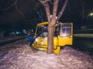 В Киеве на улице Академика Булаховского произошло ДТП с пострадавшими. Автобус «Богдан» с пассажирами врезался в дерево