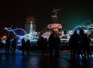 Площу оформили в кольорах Північного сяйва