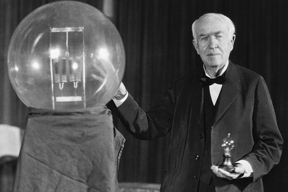 Томас Эдисон и его электрическая лампочка