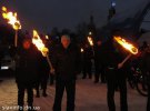 Жителі Слов'янська відзначили день народження Степана Бандери смолоскипною ходою