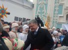 Петр Порошенко после рождественской литургии в Софии Киевской