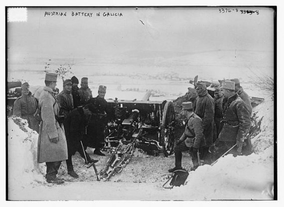 Австрійські та німецькі солдати на Галичині, 1914