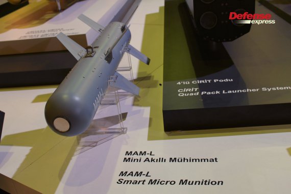 Планирующие боеприпасы с лазерным наведением MAM-L и MAM-C