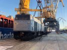 Локомотиви вивантажили в порту Чорноморська