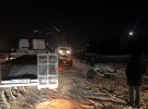 В Щербанях Полтавского района с эвакуатора выпала иномарка