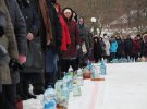 На территории водоканала освятили воду