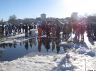19 января более тысячи человек пришли отпраздновать Крещение в Долине роз в Черкассах