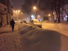 Как выглядит вечерняя Полтава после непрерывного снега
