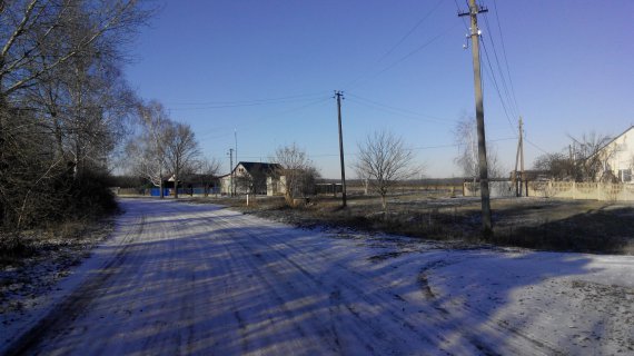 Улица Мира в селе Васильевка Полтавского района