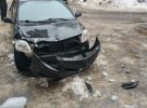 В Полтаве снег и лед разбил авто