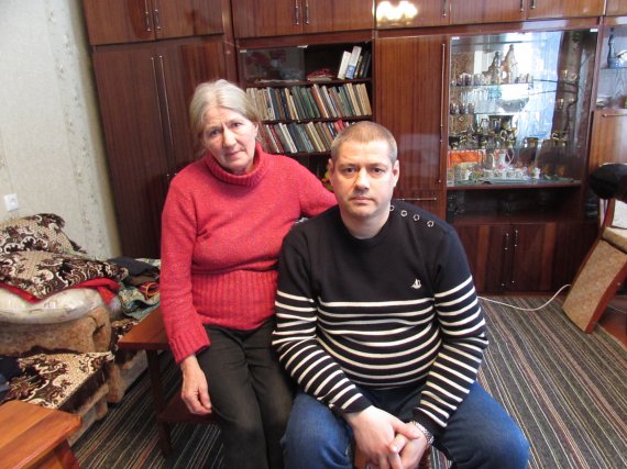Александр Назаренко вместе со своей матерью