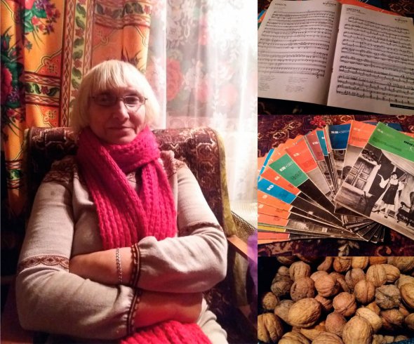 Валентина Пендюра з Пальчиківки продає горіхи та старі журнали, щоб зібрати кошти на перекриття будинку