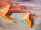 Снимок "Намибийские пески" - победитель в категории аэрофотографии. Снят с самолета над районом Соссусфлей в Намибии