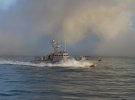 Пограничники вместе с военными ВМСУ отрабатывали сопротивление в случае попытки проникновения врага в территориальные воды Украины