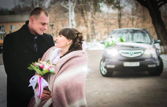 Анжела та Олег Ягодки із села Ковалівка Полтавського району одружилися 14 лютого