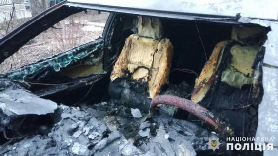 В Донецкой области сожгли автомобиль секретаря горсовета