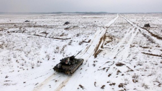 Украинские танкиста провели масштабные учения в Черниговской области