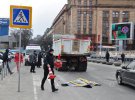 В Днепре на площади Героев Майдана грузовик сбил на пешеходном переходе пожилую женщину