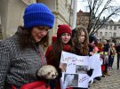 У Львові відбулась антихутряна акція "Знімай хутро назавжди!"