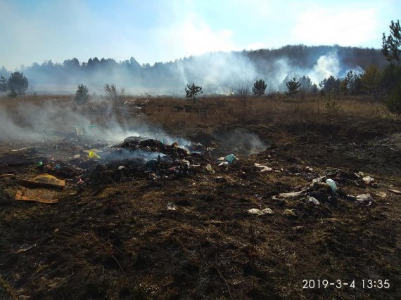 Підпал сухої трави передбачає адміністративне покарання