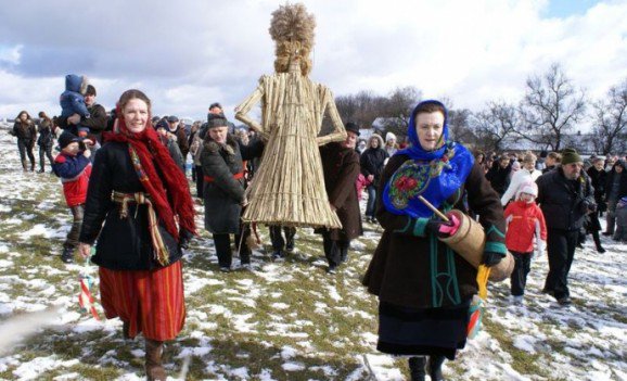 Украинцы чествовали Колодия в начале весны