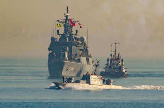 Украинские и турецкие моряки провели совместные учения в Черном море. Фото: Минобороны Украины