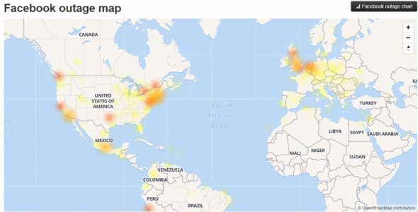 Наиболее масштабными были перебои в работе Facebook и Instagram в странах Западной Европы, а также в США и Латинской Америке