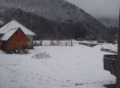 На Закарпатье выпал снег
