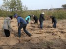 На ділянках зі складним ландшафтом ліс садять вручну