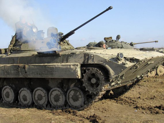 На Львовщине тренируются военные 72-й отдельной механизированной бригады имени Черных Запорожцев