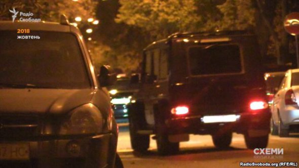 Машины Тимошенко возле МВД, октябрь 2018-го