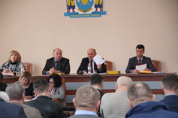 22 березня відкрили 22 сесію 7 скликання Полтавської районної ради