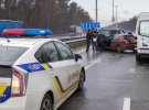 Под Киевом на Бориспольской трассе произошло масштабное ДТП с участием 9 автомобилей