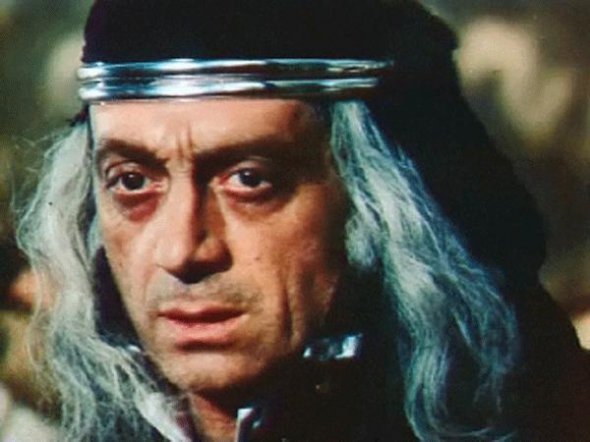 Нодар Мгалоблишвили у ролі воронячого царя Каркарона в українській стрічці "Іванко і цар Поганій".