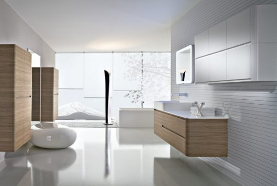 Когда речь идет об оформлении ванной комнаты в белом цвете с добавлением дерева, главной задачей является достижение гармоничного баланса между этими двумя элементами. 
