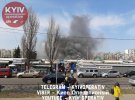 На ринку   в  Дніпровському районі Києва спалахнула   пожежа