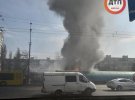 На ринку   в  Дніпровському районі Києва спалахнула   пожежа