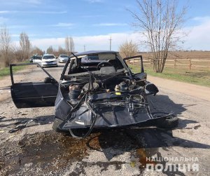 На трассе Запорожье-Беленькое произошло ужасное ДТП. Фото: Нацполиция