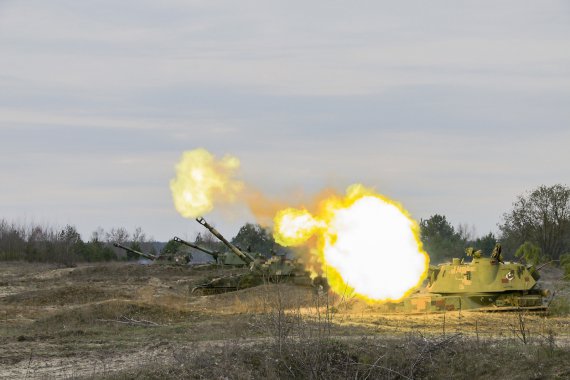 Украинские артиллеристы улучшали навыки по уничтожению врага