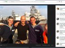 3 травня 2014 Крим, Російські моряки, серед яких О. Барабаш, обіймаються з російським режисером Ф.Бондарчуком