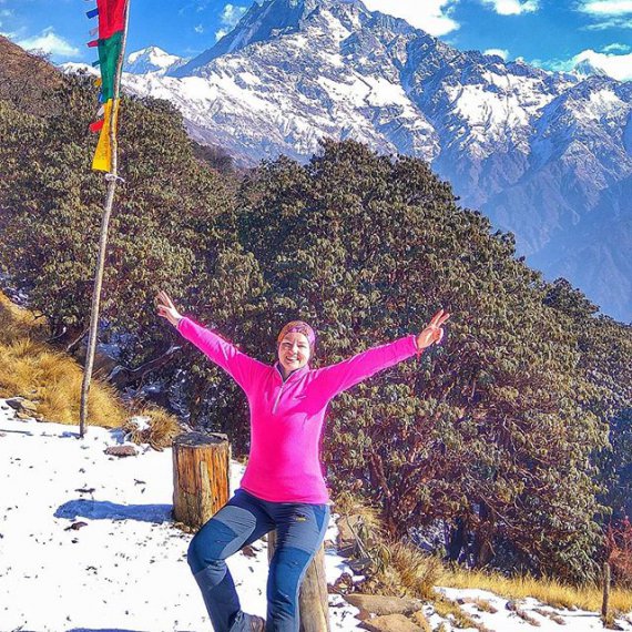 Вероніка Бадал разом з чоловіком організовує походи в гори