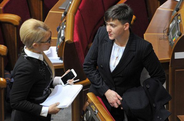 Савченко шла первой в списке партии Тимошенко.