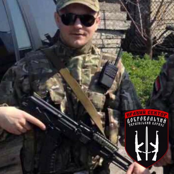  Михайло Тихий бурав участь у першому бою "Правого сектора" з проросійськими бйовиками у 2014 році