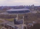 Окупований Донецьк, знятий з дрону. На знімках центральні райони міста